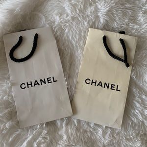 Authentic chanel shopping bags for sunglasses tote